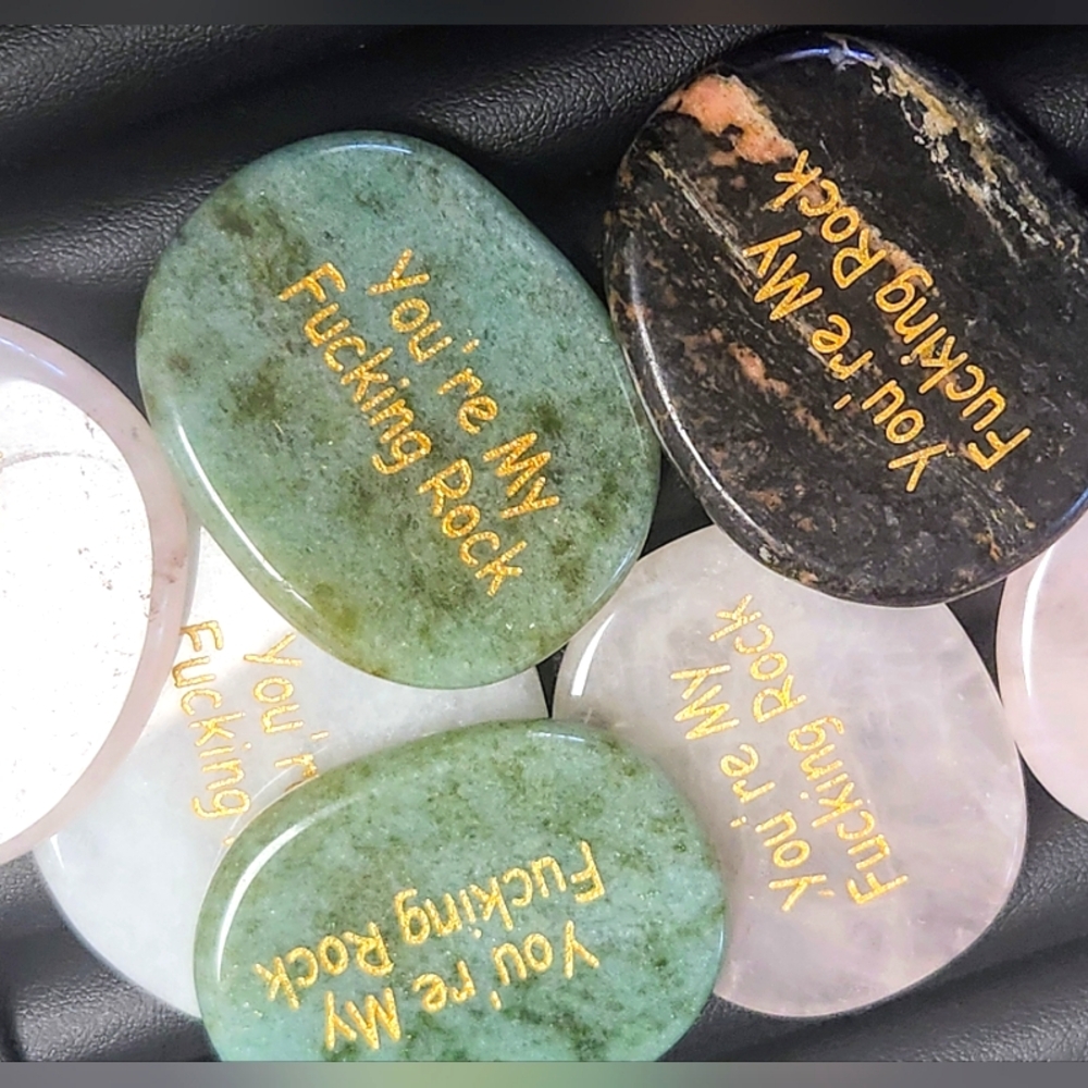 Crystal Worry Stone Genuine Aventurine